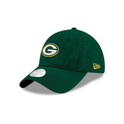 Green Green Bay Packers Hat - New Era NFL Preferred Pick 9TWENTY Adjustable Caps USA0539621